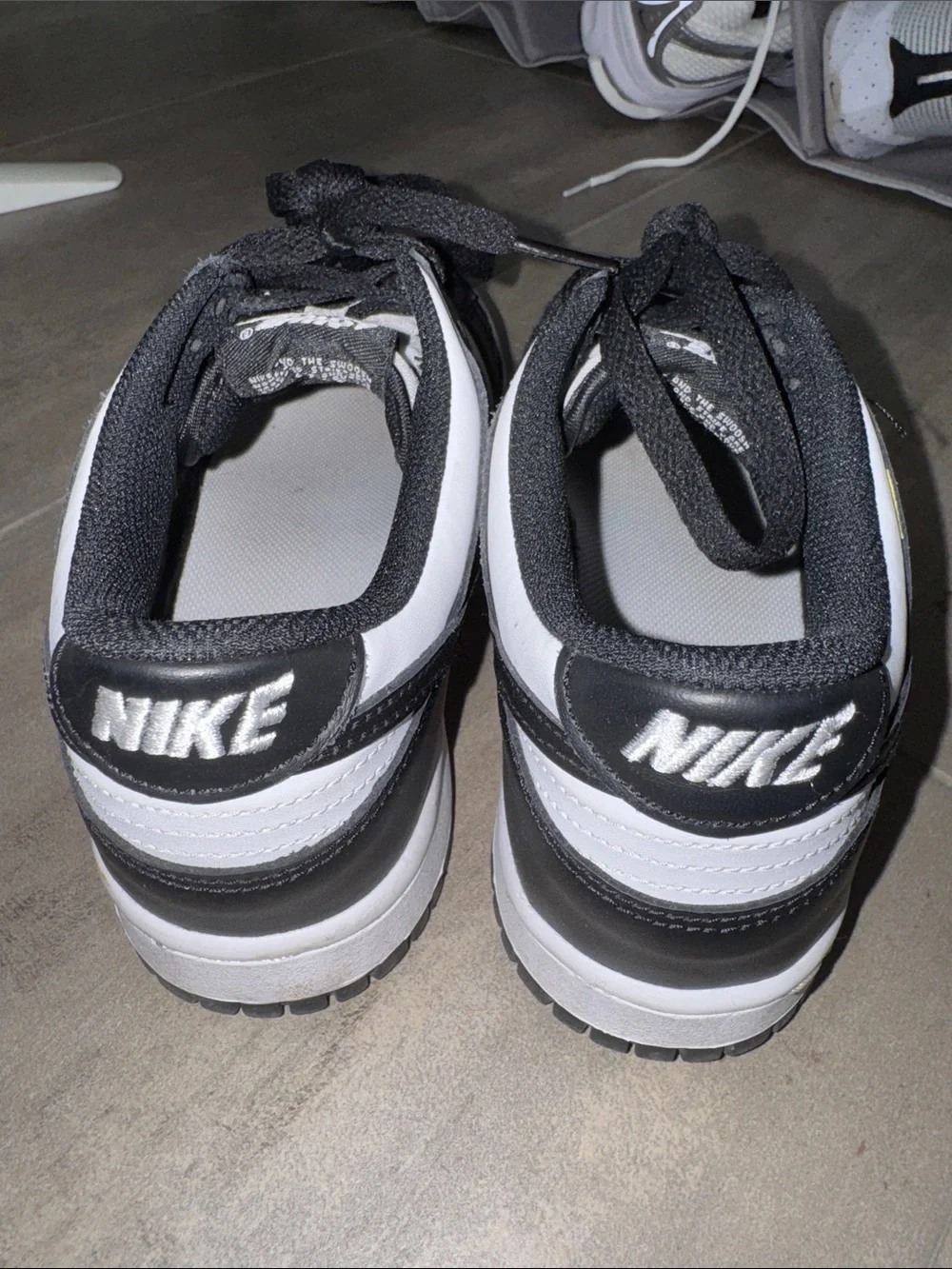 Nike women's Black and White dunk sneakers